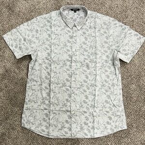 Mens NEW summer print s/s button down shirt